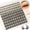 Spider Lash Clusters Breeze Eyelash Clusters DD Curl Cluster Eyelash Extensions Fluffy Spider Lashes Clusters Wispy Individual Lashes Extension Soft