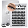 Fluffy Lash Clusters Wispy Eyelash Clusters 8-16mm Volume Cluster Eyelash Extensions Downy Lashes Clusters Faux Mink D-Curly Spider Lash Extensions I