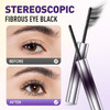 Iron Wands Rod Mascara, 3D Curling Eyelash Iron,Washable Waterproof Brushless Wand Mascara, Long Lasting Lash Extensions,No Flaking, No Clumping ?BLA