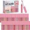 AZEN 30 Pack Lip Gloss Bulk Set, Shimmery Lip Gloss for Women and Girls With Rich Varied Colors