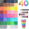 32000 PCS Rhinestones for Bedazzling, Multicolor 3mm Flatback Gems, Suitable for Nail Art, Craft Making, and Handicrafts, Includes 3 X 10ml Glue Tube