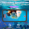 Yumecamp Compatible with iPhone 16 Plus Case Waterproof, [Built-in Screen Protector] [IP68 Waterproof] 360 Full Body Shockproof and Dustproof Protect