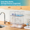 Vtopmart Stackable Storage Drawers Set of 5, Clear Plastic Organizer Bins for Baby Bottle, Beauty Supplies Storage, Ideal for Kichen Countertop, Vani