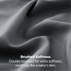 Bedsure Pillow Cases Queen Set of 2 - Dark Grey Double Brushed Microfiber Pillowcases 2 Pack, Super Soft Cooling Pillow Case Covers with Envelope Clo