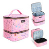 SAVILAND Nail Polish Organizer Bag: PU Leather Nail Polish Storage Organizer