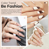 modelones Nude Gel Nail Polish Set -6 Colors Neutral Milky White Pink Brown Gel Polish Kit Skin Tones Soak Off Nail Kit Manicure DIY at Home Nail Art