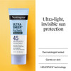 Neutrogena Ultra Sheer Dry-Touch Sunscreen For Face & Body, SPF 45 Broad Spectrum UVA/UVB Protection, Lightweight Water Resistant & Non-Greasy, Trave