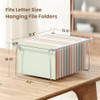 SUNEE Hanging File Folder Frame, Letter Size Files Holder Bars,17.5 Inches, Set of 2
