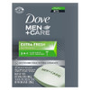 DOVE MEN + CARE 3 in 1 Bar Cleanser for Body, Face, and Shaving Extra Fresh Body and Facial Cleanser More Moisturizing Than Bar Soap to Clean and Hyd