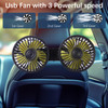 Back Seat Fans,Adjustable Car Backseat Fan for Kids USB Powered Fan for Car?No Battery?
