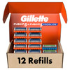 Gillette Fusion5 Men's Razor Blade Refills, 10 Count + Fusion5 ProGlide Razor Blade Refills - 2 Count