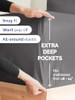 Extra Deep Queen Sheet Set - 6 Piece Breathable and Cooling Sheets - Hotel Luxury Bedding for Women, Men, Kids & Teens - Easy & Secure Fit - Soft, Wr