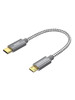 CableCreation Short USB C to Micro USB Cable 0.65 FT, Braided USBC to MicroUSB OTG 480Mbps Cord for Wall Chargers, MacBook Pro, Air, Galaxy S22, S21,