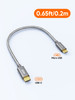 CableCreation Short USB C to Micro USB Cable 0.65 FT, Braided USBC to MicroUSB OTG 480Mbps Cord for Wall Chargers, MacBook Pro, Air, Galaxy S22, S21,