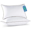 JOLLYVOGUE Standard Pillows Set of 2, Cooling and Supportive Pillows Full Size Set of 2 for Side and Back Sleepers, Down Alternative Hotel Collection