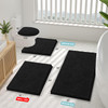 Smiry Luxury Chenille Bathroom Rugs 30x20, Extra Soft and Absorbent Shaggy Bath Mat, Machine Washable, Non-Slip Plush Carpet Runner for Tub, Shower,