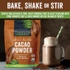 Organic Cacao Powder, Unsweetened, 1 lb (454 g) Rich Dark Chocolate Flavor