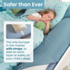 BANBALOO | Bed Bumper for Toddlers 53" | Bed Rails for Queen, King, Twin, Full-Size Bed | Toddler Bed Bumper | Bumpers for Bed | Bed Rail for Toddler