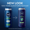 NIVEA MEN Maximum Hydration Body Wash for Dry Skin, Aloe Vera Enriched, 3-in-1 Moisturizing Body Wash, Face and Hair, Paraben Free, Vegan Formula, 16