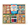Melissa & Doug Deluxe Wooden Stamp Set: Animals - 30 Stamps, 6 Markers, 2 Stamp Pads Kids Art Projects, Wooden Stamps with Washable Ink, for Kids Age