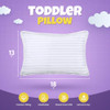Utopia Bedding Toddler Pillow (White, 2 Pack), 13x18 Pillows for Sleeping, Soft and Breathable Cotton Blend Shell, Small Kids Pillow Perfect for Todd