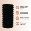 Kitsch Nylon Hair Ties No Damage - Stretchable Hair Bands for Strong All-Day Hold, Ponytail Holders | Hair Accessories for Girls | Ideal Gifts for Wo