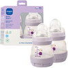MAM 4.5oz Easy Start Anti-Colic Wide Neck Vented Baby Bottle, Extra Slow Flow Breastfeeding-Like Silicone Nipple, Reduces Colic, Gas & Reflux, Easy t