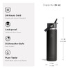 Hydro Flask Water Bottle - Insulated Stainless Steel - Wide Straw Lid, Non Spill