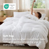 Bedsure White Duvet Cover Queen Size