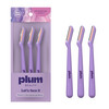 Plum Beauty Vitamin C Dermaplaning Razors (3-Pack) Infused Facial Razors