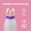 Owala FreeSip Twist Insulated Stainless Steel Water Bottle with Straw