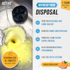 Garbage Disposal Cleaner Deodorizer Tablets - 24 Pack, New Powerful XL Foaming Tablet - Fresh Citrus Foam Sink Garburator Disposer Freshener, Natural