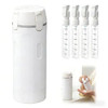 ZXAPJJD 4 in 1 Travel Dispenser Bottle Leakproof Refillable Travel Bottles for Toiletries Portable Travel Size Containers for Shampoo Lotion Cosmetic