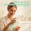 4 in 1 Travel Dispenser Bottle for Flying Essentials Camping Toiletries Pump Leak Proof Size Portable Containers for Shampoo Lotion Creams Body Wash