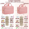 Voyree Travel Toiletry Bags, Portable Travel Bag with Hanging Hook for Women, Waterproof and Hanging Makeup Bag Travel Organizer Accessories for Trav