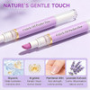 2 Pcs 2-in-1 Cuticle Oil Pusher Pen - 2026 New Ceramic Cuticle Pen,No Leak Travel Size Cuticle Pusher Pen With Oil,Moisturizing And Brightening Insta
