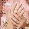 Bioday Ombre Press on Nails Short Square, Soft Gel Nude Pink Fake Nails Press on with Glue, 30Pcs Reusable Stick on Nails in 15 Sizes, Salon Quality