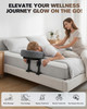 Massage Headrest for Bed, Massage Face Cradle at Home, Adjustable 18" Height Massage Head Holder for Sleeping Mattress, Comfortable Face Down Pillow