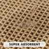 MIULEE Set of 2 Waffle Bathroom Rugs, Boho Bath Rugs Non Slip Washable, Super Absorbent Bath Mats, Ultra Soft Rubber Backed Shower Mats for Bathroom