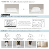 MIULEE Throw Pillows Inserts, Pack of 2 18x18 Inch 100% Virgin Fiber Filling Bed Couch Pillows