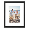 decorUhome 8x10 Picture Frame, Display Pictures 5x7 with Mat or 8x10 without Mat, Wall & Tabletop Display Photo Frame, Black, 1 Pack