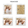 Hongkee 8x10 Picture Frame, Made of Real Glass and Wooden Frame, Horizontal and Vertical Display for Wall or Tabletop (Distressed White, 1 Pack)