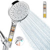 Cobbe Filtered Shower Head with Handheld, High Pressure 6 Spray Mode Showerhead with Filters, Water Softener Filters Beads for Hard Water - Remove Ch
