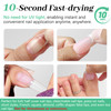 Nail Glue for Press Ons, 10s Fast-Drying No U V Light Needed - Upgrade Super Strong Semi Solid Gel Nail Glue Last Up to 28+ Days & Easy to Remove, 10