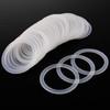 WUWEOT 40 Pack Silicone Sealing Ring Gasket for Mason Jar Lids, Regular Mouth 2.8"/70mm Silicone Seal Replacement, Airtight Leak Proof Plastic Gasket