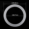 WUWEOT 40 Pack Silicone Sealing Ring Gasket for Mason Jar Lids, Regular Mouth 2.8"/70mm Silicone Seal Replacement, Airtight Leak Proof Plastic Gasket
