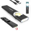 klarus E5 Pocket Flashlight, Rechargeable EDC Flashlight, Super Slim 4.2x1x0.3inch, 600 Lumens, USB-C Port, IPX4, Dual Light Source with Magnetic Bas