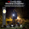 klarus E5 Pocket Flashlight, Rechargeable EDC Flashlight, Super Slim 4.2x1x0.3inch, 600 Lumens, USB-C Port, IPX4, Dual Light Source with Magnetic Bas