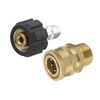 Tool Daily Pressure Washer Adapter Set, M22 14mm Fitting to 3/8 Inch Quick Connect Adapters, 5000 PSI