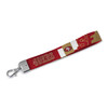 Rico Industries NFL Football San Francisco 49ers Standard Wrist Lanyard Key Chain, Cute Wristlet Strap Keychain Holder for Women Men Car Keys ID Badg